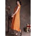 enjoysweety Linen dress in orange, Ruffle dress, Linen tunic dress, Maxi linen dress, Maxi dress, Cocktail dress, Long linen dress, Day dress, Wedding—0003