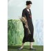 enjoysweety black maxi dress, maxi linen dress, long linen dress, oversize dress, plus size dress, long sleeve dress, winter spring dress, shirt dress—0009