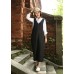 enjoysweety Black Linen Overall, Linen Halter Pants, Black Suspender Overall Pedal Pushers Cute Romper Everday Summer Outfit For Women—0015