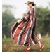 enjoysweety Oversized Loose Fitting Long Maxi Dress, Gown, Cotton and Linen Dress, Oversized Dress, Pleated Dress, Dress—0032