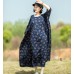 enjoysweety Oversized Loose Fitting Long Maxi Dress, Gown, Cotton Dress, Oversized Dress, Pleated Dress, Broken flower Dress—0044