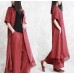enjoysweety Women two-piece summer cuprammonium suit, Long shirt Cardigan tops and cropped pants harem pants，Stripe summer clothing，Leisure suit—0073