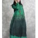 enjoysweety Linen Spring Dress In Green, Loose Dress，Ink-wash Dress, Long Dress, Temperament Dress, Dress—0086