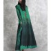 enjoysweety Linen Spring Dress In Green, Loose Dress，Ink-wash Dress, Long Dress, Temperament Dress, Dress—0086