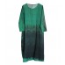 enjoysweety Linen Spring Dress In Green, Loose Dress，Ink-wash Dress, Long Dress, Temperament Dress, Dress—0086