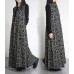 enjoysweety Viscose Spring Vest Dress, Loose Fitting Dress, Long Dress, Waistcoat, Tailored collar Dress，Printing Dress—0089