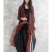 enjoysweety Linen Shirt, Loose Blouse，Splicing Top, Irregular Cardigan, Folding cape,  Spring Shirt—0090