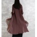 enjoysweety Linen Shirt, Loose Blouse，Splicing Top, Irregular Cardigan, Folding cape,  Spring Shirt—0090