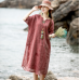 enjoysweety Loose Fitting Long Maxi Dress，Linen Dress , Casual Dress，Hand Embroidered Dress, Short sleeve Dress, Summer Dress, Dress—0103