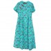 enjoysweety Linen Summer Dress, Chinese style Dress, reformed cheongsam, Long Dress, Broken Flower Dress, Ramie Dress—0118  