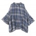 enjoysweety Women Cotton Plaid Tops，Off Shoulder Shirt，Casual Blouse, Cotton T-shirt，Asymmetrical Tops, Comfortable Linen Shirt Leisure Summer Blouse—0201  