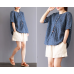 enjoysweety Women Linen Plaid Tops，Casual Blouse, Cotton T-shirt，Asymmetrical Tops，Comfortable Linen Shirt，Leisure Spring Blouse—0203  