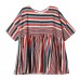 enjoysweety Women Cotton Striped Tops，Casual Blouse, Cotton T-shirt，Asymmetrical Tops，Comfortable Linen Shirt，Leisure Summer Blouse—0205  