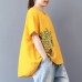 enjoysweety Women Cotton Embroidery Tops，Casual Blouse, Cotton T-shirt，Asymmetrical Tops，Comfortable Linen Shirt，Leisure Summer Blouse—0206  