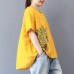 enjoysweety Women Cotton Embroidery Tops，Casual Blouse, Cotton T-shirt，Asymmetrical Tops，Comfortable Linen Shirt，Leisure Summer Blouse—0206  