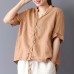 enjoysweety Women Linen Hooded Tops，Casual Blouse, Cotton T-shirt，Asymmetrical Tops，Comfortable Linen Shirt，Leisure Summer Blouse—0209  