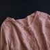 enjoysweety Women Cotton Embroidered Tops，Casual Blouse, Cotton T-shirt，Asymmetrical Tops，Comfortable Linen Shirt，Leisure Summer Blouse—0216  