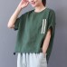 enjoysweety Women Summer Clothing，Casual Blouse, Cotton T-shirt，Asymmetrical Tops，Comfortable Linen Shirt，Leisure Blouse—0220  