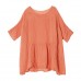 enjoysweety Women Linen Tops，Casual Blouse, Cotton T-shirt，Asymmetrical Tops，Comfortable Linen Shirt，Leisure Summer Blouse—0221