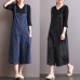 enjoysweety Women Leisure Cotton Jumpsuits, Comfortable Pants，Stripe Overalls, Wide Leg Pants，Loose Cropped Pants，Harem Pants With Pockets，Cotton Trouser - 0310