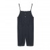 enjoysweety Women Loose Black Linen Jumpsuits Overalls Pants With Pockets, Women Summer Casual Pants ，Legging Pants - 0312