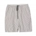 enjoysweety Women Short Pants，Elastic Waist Pants，Cotton Pants，Linen Pants，Leisure Pants，Casual Pants，Harem Pants，Wide Leg Pants，Striped Trousers—0313