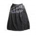 enjoysweety Linen Skirt, Midi Skirt, Ruffle Skirt, Ruffle Linen Skirt with Pockets, Linen Midi Skirt, Knee Length Linen Skirt - 0372