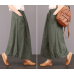 enjoysweety Cotton Skirt, Midi Skirt, Ruffle Skirt, Ruffle Linen Skirt with Pockets, Linen Midi Skirt, Linen Skirt - 0374