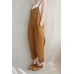 enjoysweety Women Leisure Cotton Dungarees，Linen Overalls，Summer Cotton Jumpsuits Pants，Loose Bib Overalls，Wide Leg Pants With Pockets，Trouser - 0386