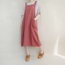 enjoysweety Women Summer Clothing Casual Dress, Leisure Cotton Vest Dress，Strap Dress, Linen Sundress Dress，Comfortable Dress - 0391