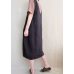 enjoysweety Women Casual Linen Vest Dress，Strap Dress，Loose Overalls With Pockets，Plus Size Clothing - 0392