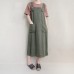 enjoysweety Women Summer Clothing Casual Dress, Leisure Cotton Vest Dress，Strap Dress, Linen Sundress Dress，Comfortable Dress - 0394
